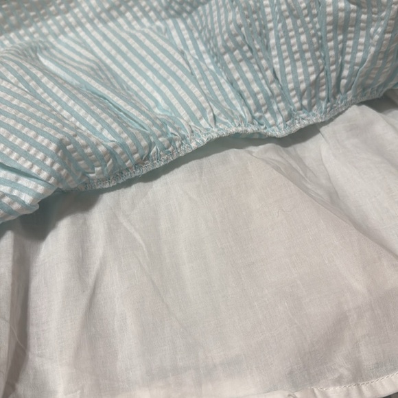 BB Dakota Light Blue and White Striped Sundress - Picture 5 of 9